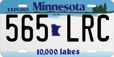 MN license plate 565LRC