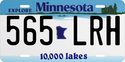 MN license plate 565LRH