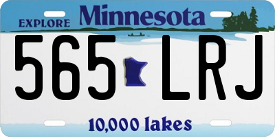 MN license plate 565LRJ