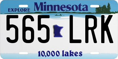 MN license plate 565LRK