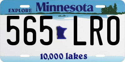 MN license plate 565LRO