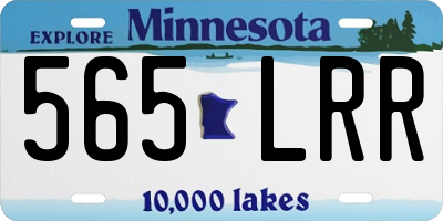 MN license plate 565LRR