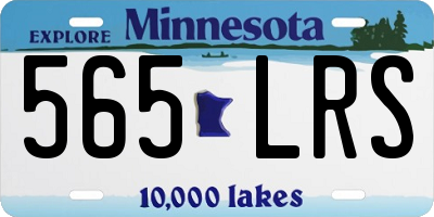 MN license plate 565LRS