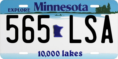 MN license plate 565LSA