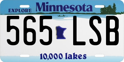 MN license plate 565LSB