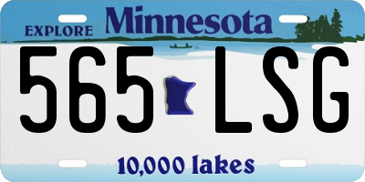 MN license plate 565LSG