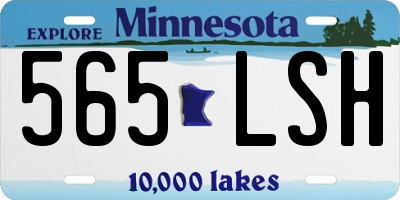 MN license plate 565LSH