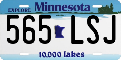 MN license plate 565LSJ