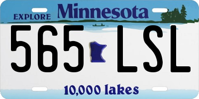 MN license plate 565LSL