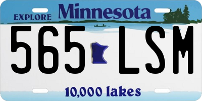 MN license plate 565LSM