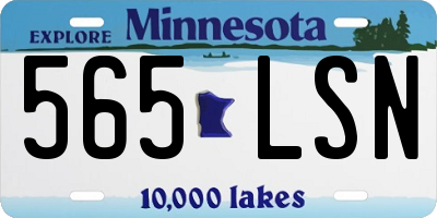 MN license plate 565LSN