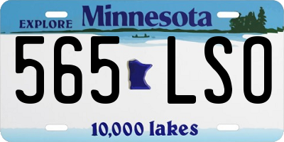 MN license plate 565LSO