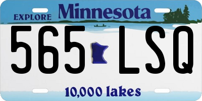 MN license plate 565LSQ