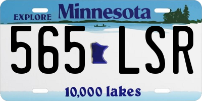 MN license plate 565LSR