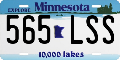 MN license plate 565LSS