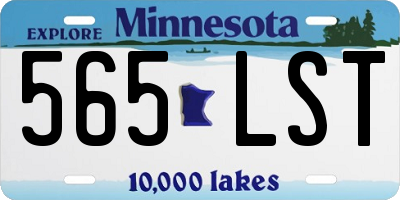 MN license plate 565LST