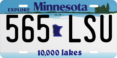 MN license plate 565LSU