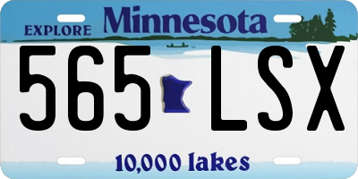 MN license plate 565LSX