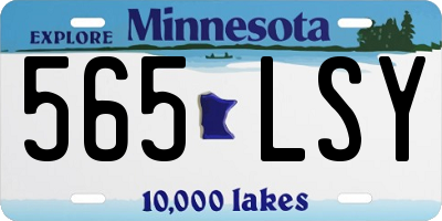 MN license plate 565LSY