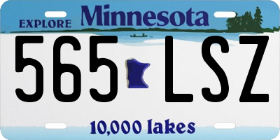 MN license plate 565LSZ
