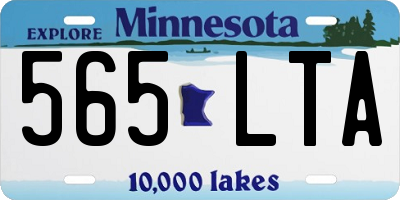 MN license plate 565LTA