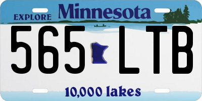 MN license plate 565LTB