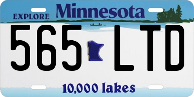 MN license plate 565LTD