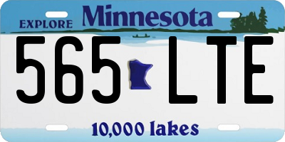 MN license plate 565LTE
