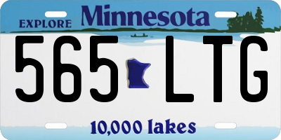MN license plate 565LTG