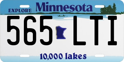 MN license plate 565LTI