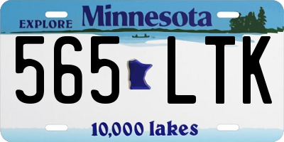 MN license plate 565LTK