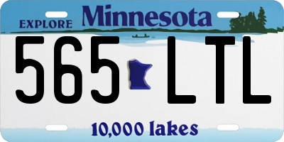 MN license plate 565LTL