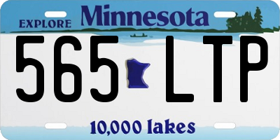 MN license plate 565LTP