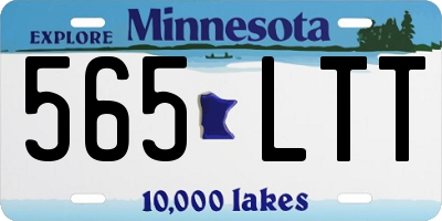MN license plate 565LTT