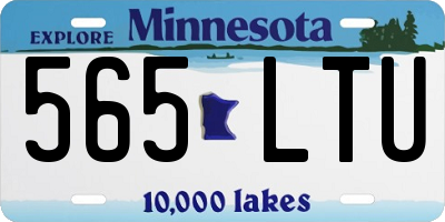 MN license plate 565LTU