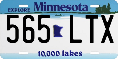 MN license plate 565LTX