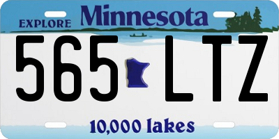 MN license plate 565LTZ