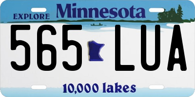 MN license plate 565LUA