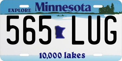 MN license plate 565LUG