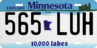 MN license plate 565LUH