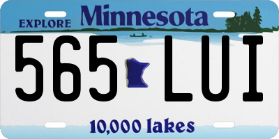 MN license plate 565LUI