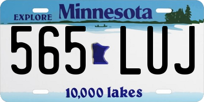 MN license plate 565LUJ