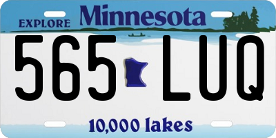 MN license plate 565LUQ