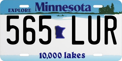 MN license plate 565LUR