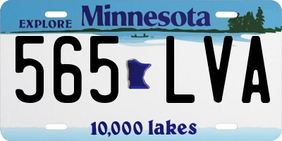 MN license plate 565LVA