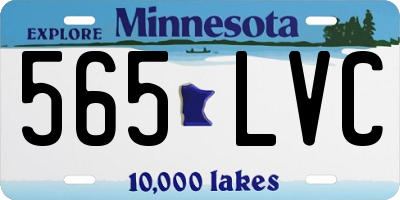 MN license plate 565LVC