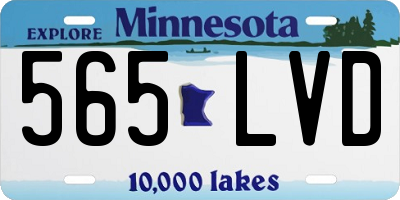MN license plate 565LVD
