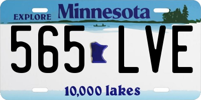 MN license plate 565LVE