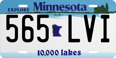 MN license plate 565LVI