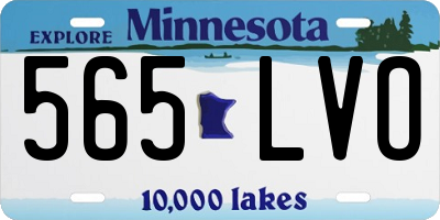 MN license plate 565LVO